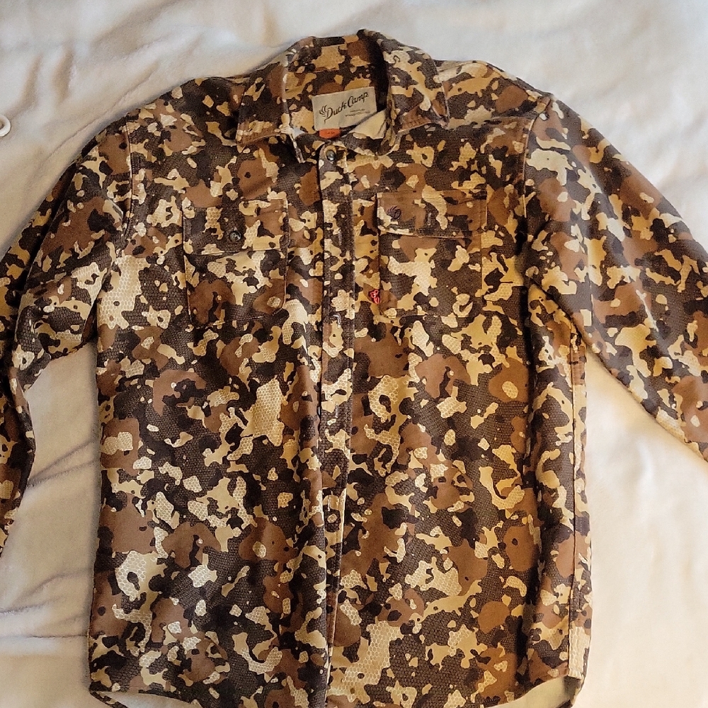 Men's Camouflage Thick Button Down Shirt